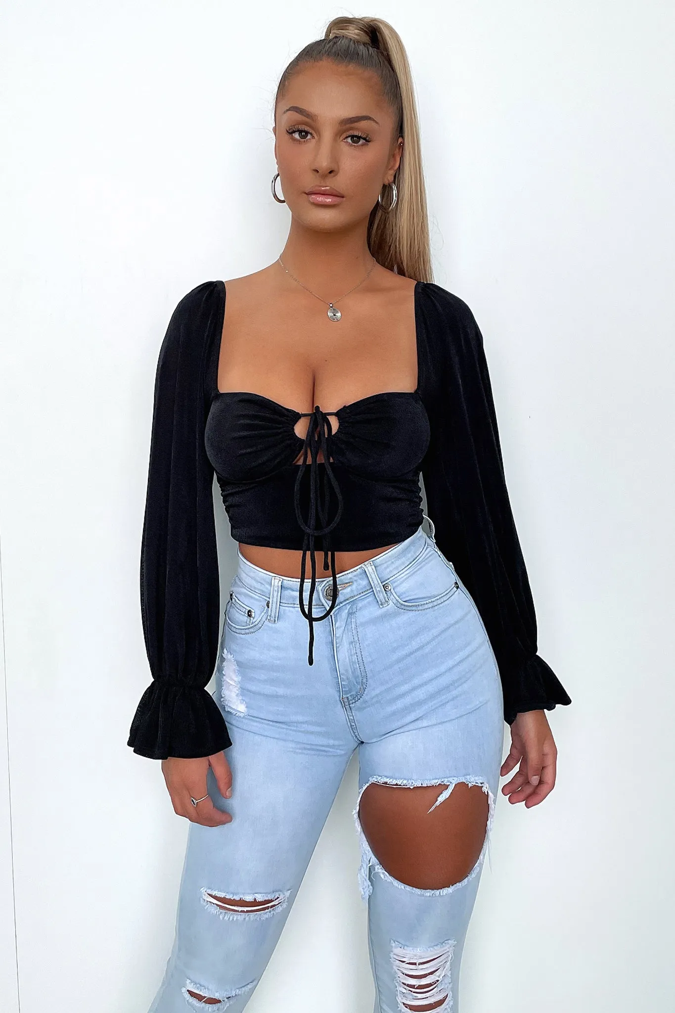 Cala Ripped Skinny Leg Jeans - Light Blue sold by Thats So Fetch product image thumbnail 4