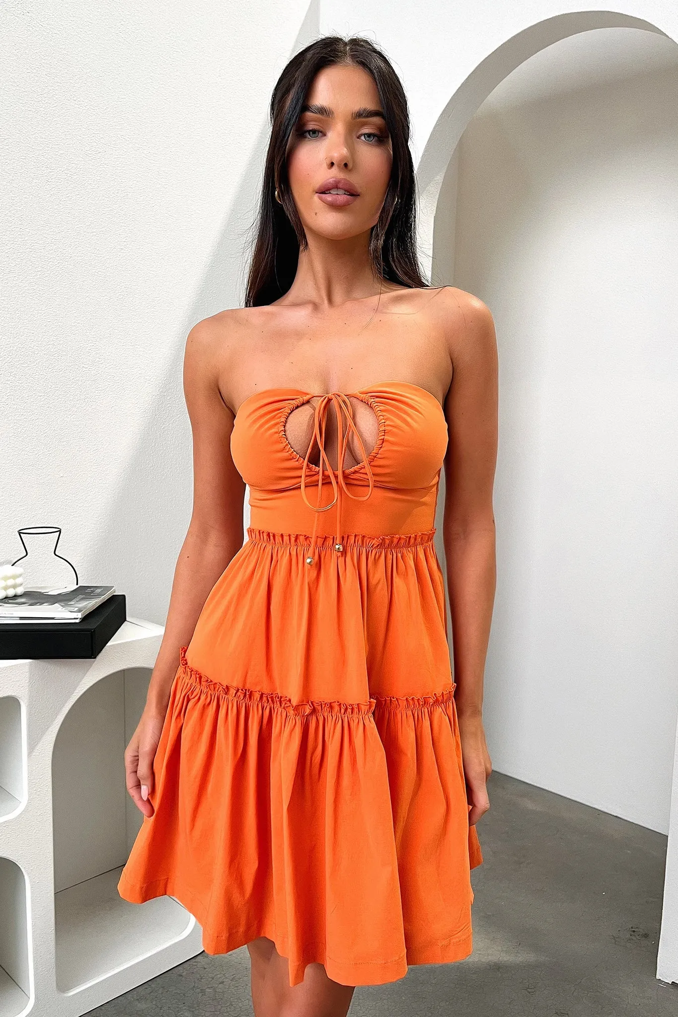 Audrina Mini Dress - Orange sold by Thats So Fetch product image thumbnail 2