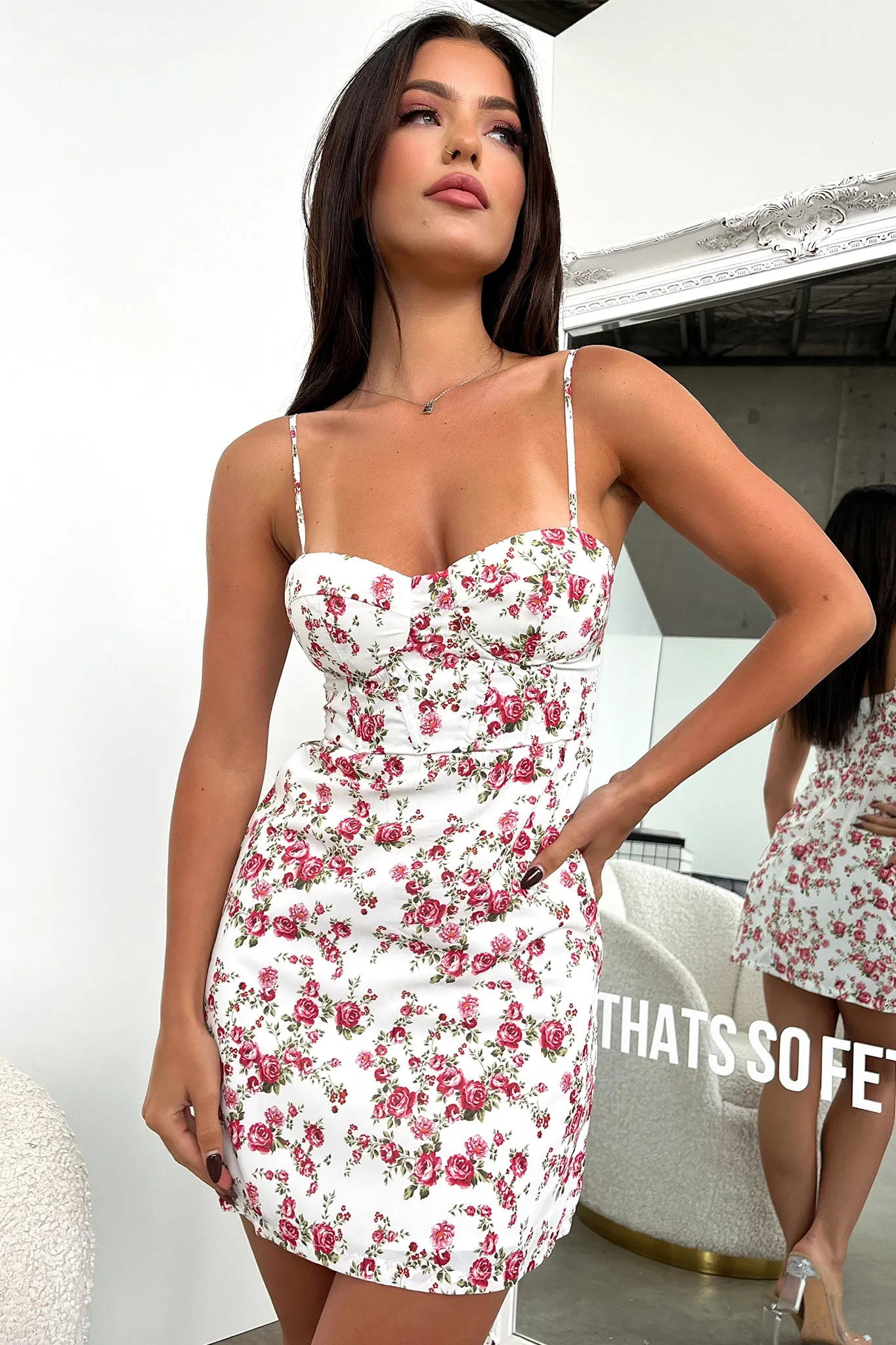 Rory Dress - Red Floral sold by Thats So Fetch product image thumbnail 3