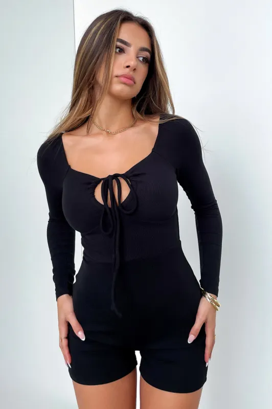 Honey Playsuit - Black sold by Thats So Fetch
