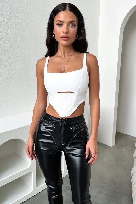 Destiny Crop - White sold by Thats So Fetch