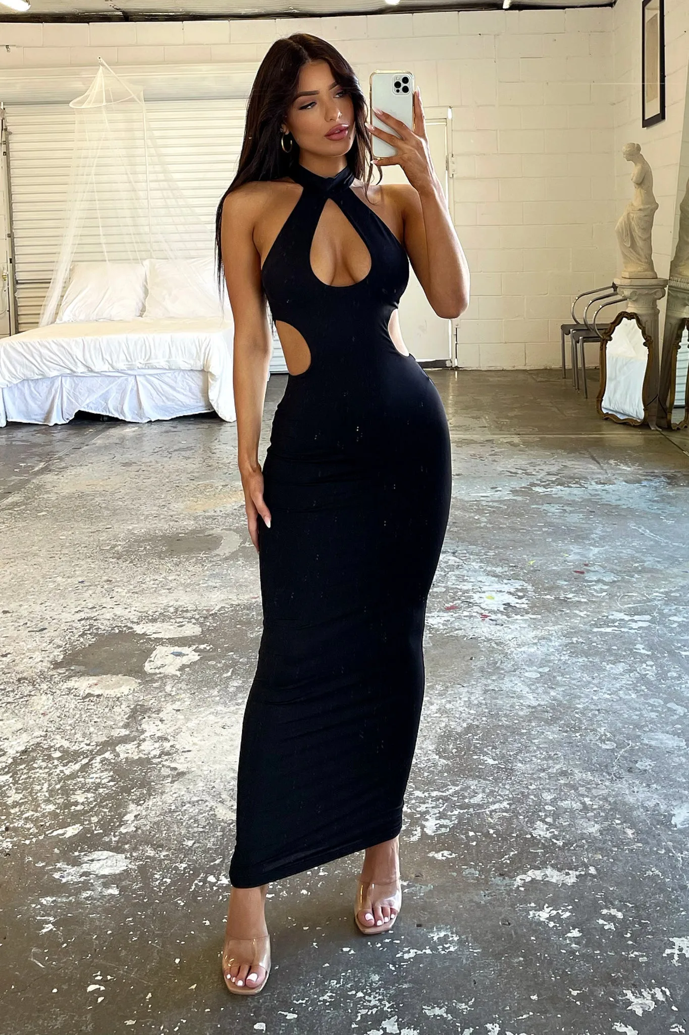 Gianna Maxi Dress - Black sold by Thats So Fetch product image thumbnail 2