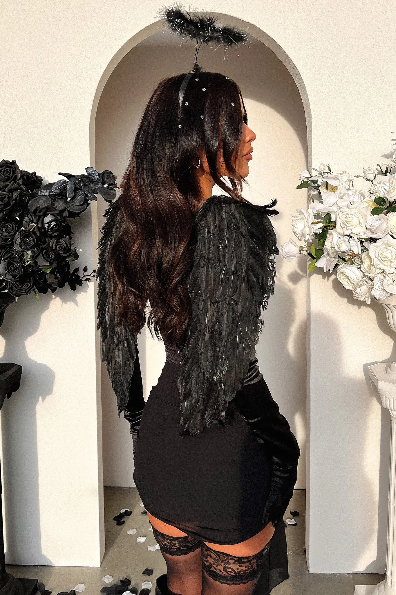 Angel Wings & Halo - Black sold by Thats So Fetch