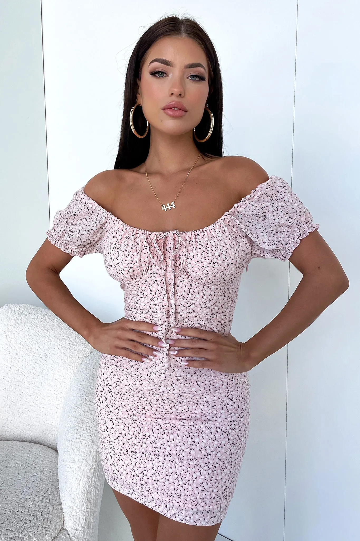 Alma Dress - Pink Floral sold by Thats So Fetch product image thumbnail 4