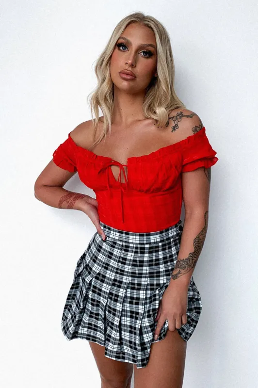 Frenchie crop - Red sold by Thats So Fetch