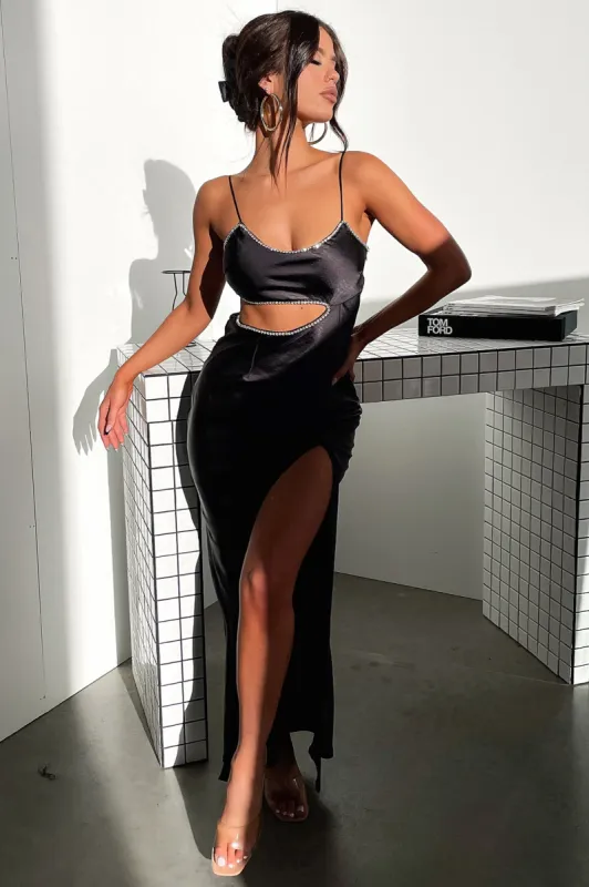 Kiara Maxi Dress - Black sold by Thats So Fetch
