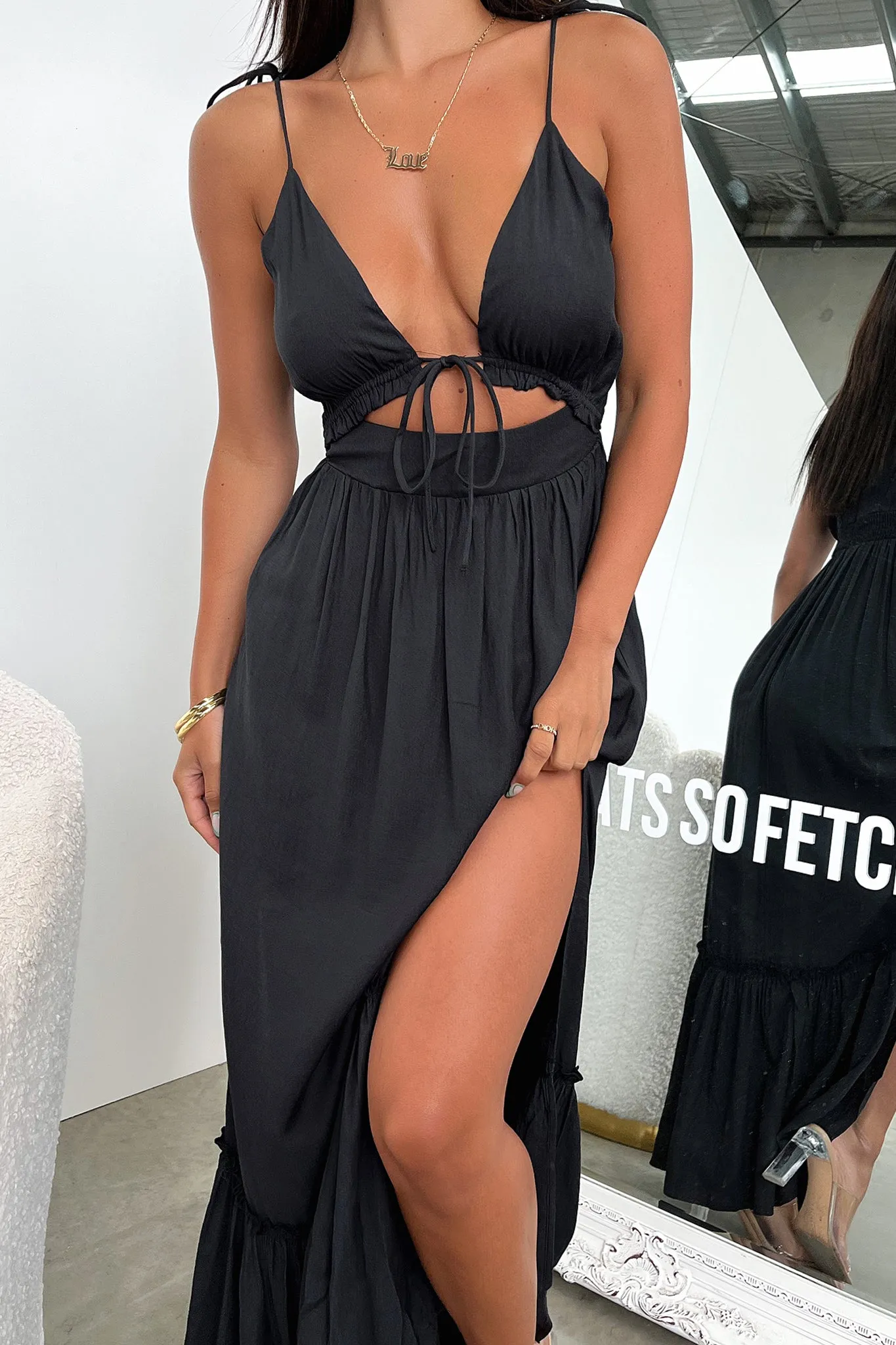 Primerose Maxi Dress - Black sold by Thats So Fetch product image thumbnail 3