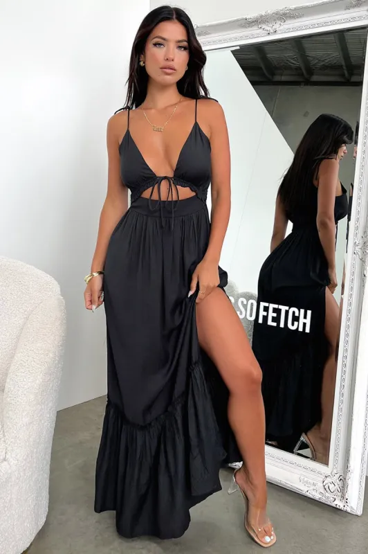 Primerose Maxi Dress - Black sold by Thats So Fetch