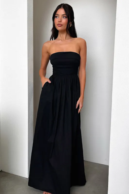 Cornell Maxi Dress - Black sold by Thats So Fetch