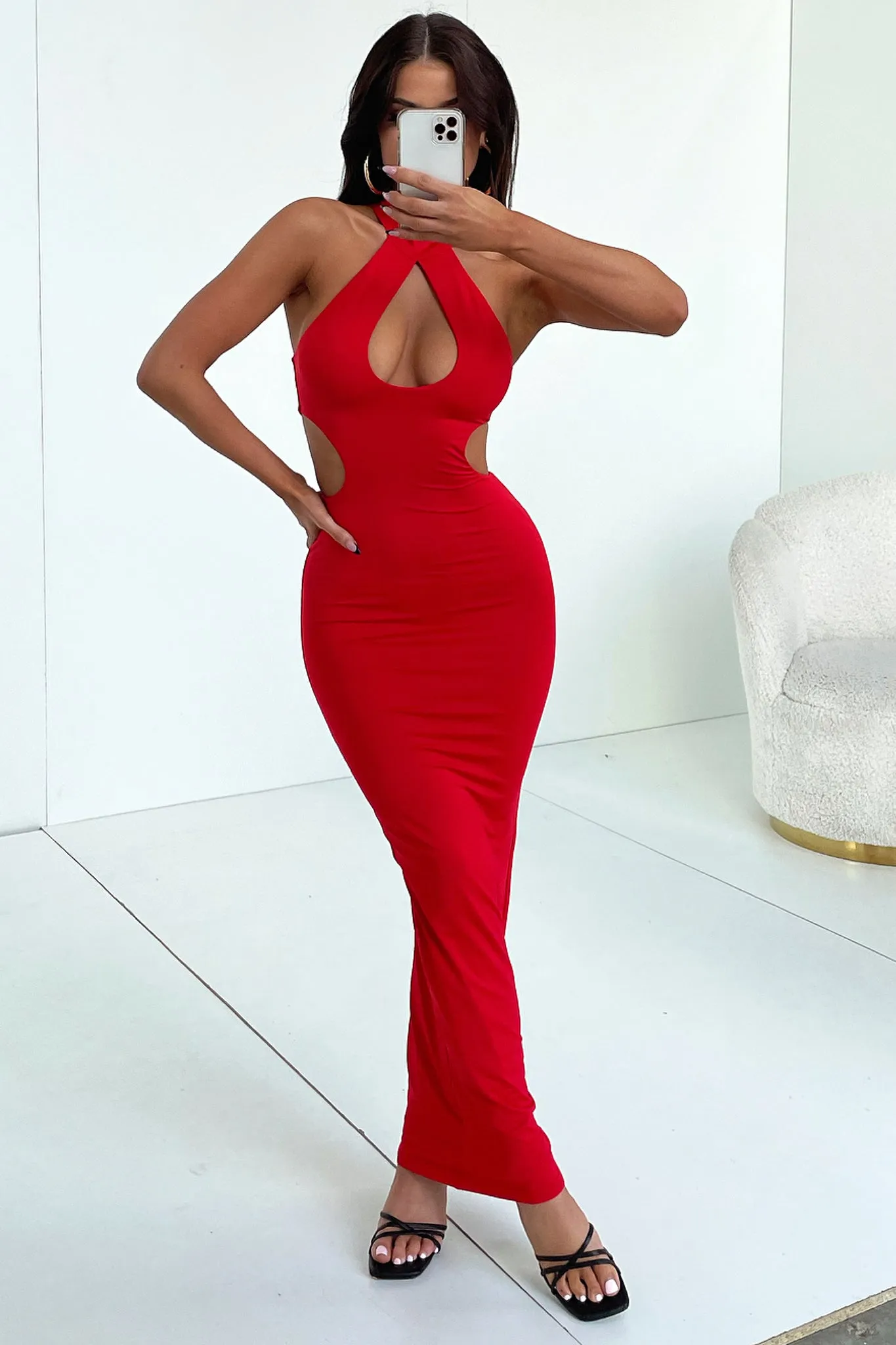 Gianna Maxi Dress - Red sold by Thats So Fetch