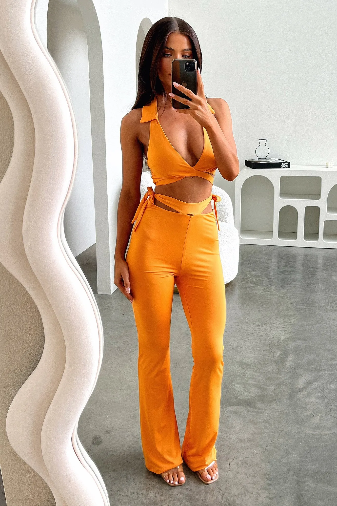 Thia Flare Pants - Orange sold by Thats So Fetch product image thumbnail 5