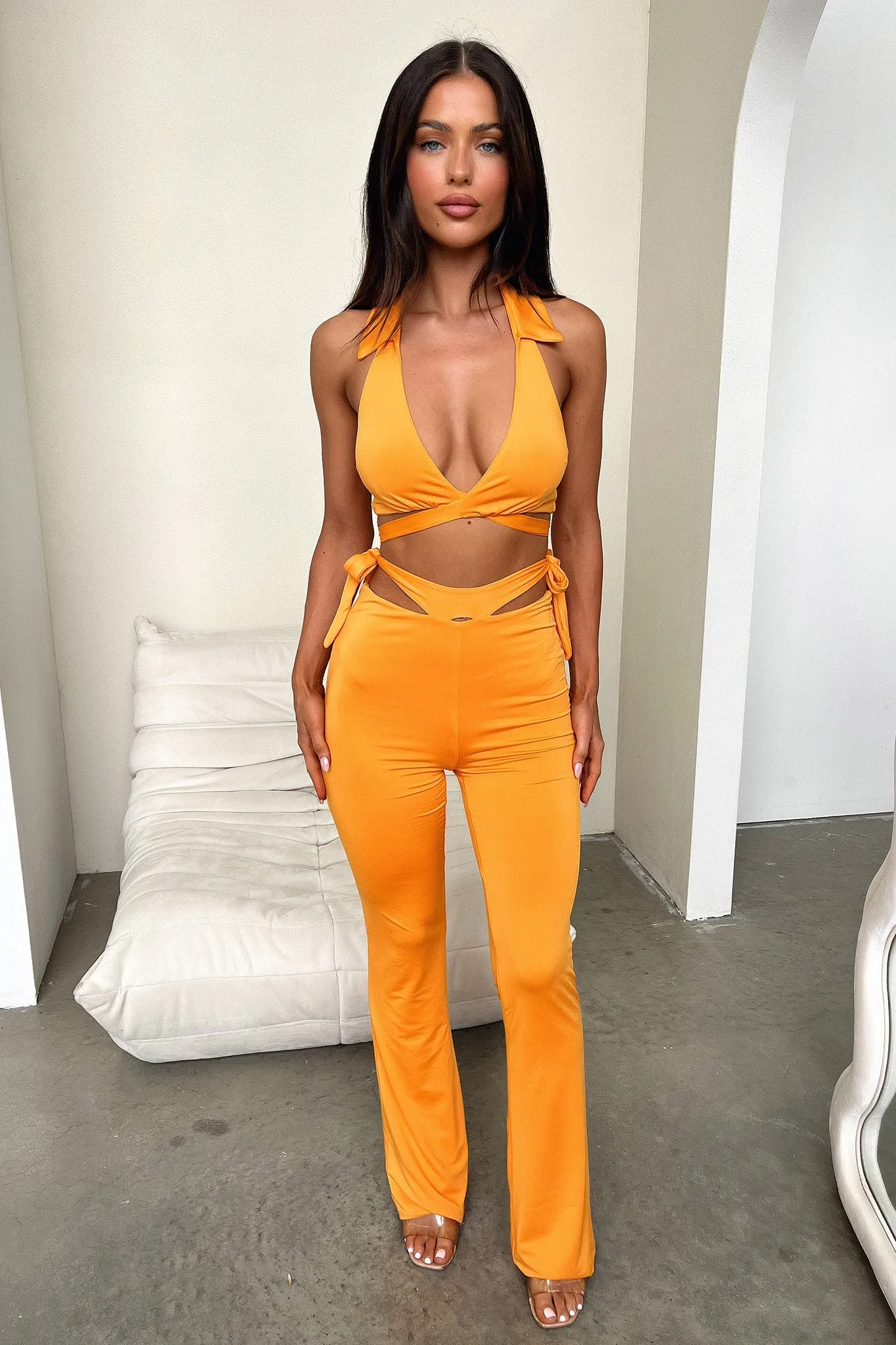 Thia Flare Pants - Orange sold by Thats So Fetch product image thumbnail 3