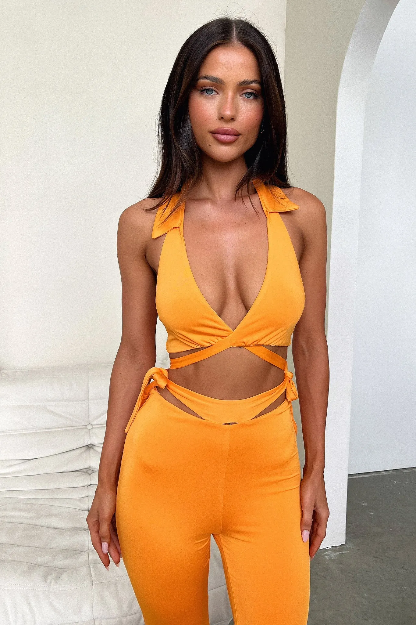 Thia Flare Pants - Orange sold by Thats So Fetch product image thumbnail 2