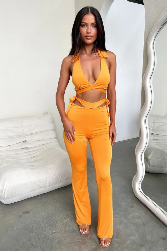 Thia Flare Pants - Orange sold by Thats So Fetch