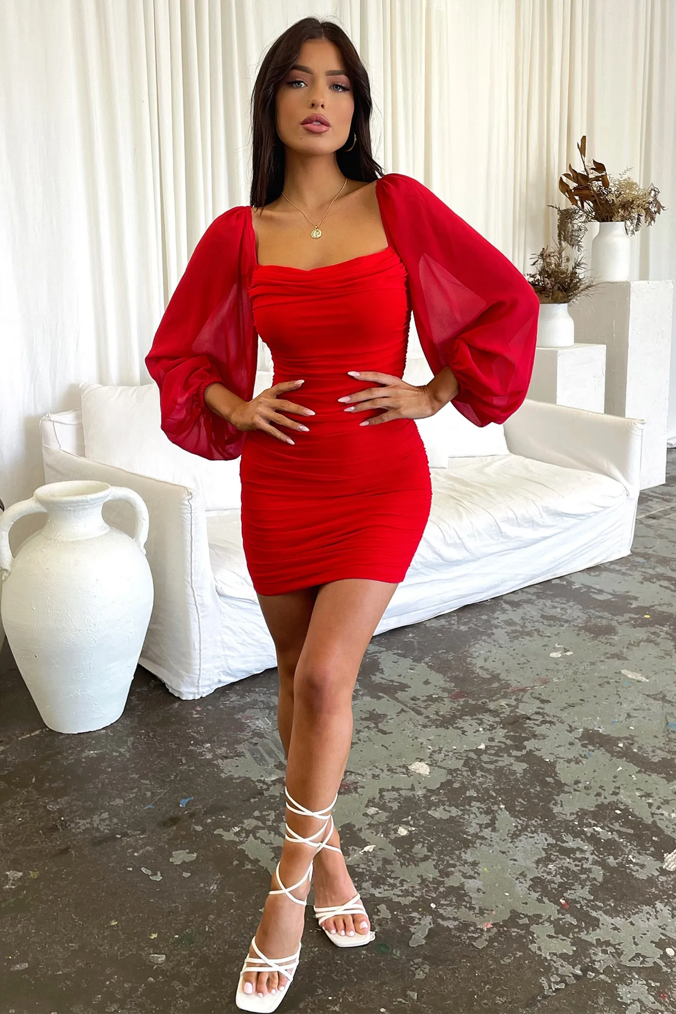 Octavia Dress - Red sold by Thats So Fetch