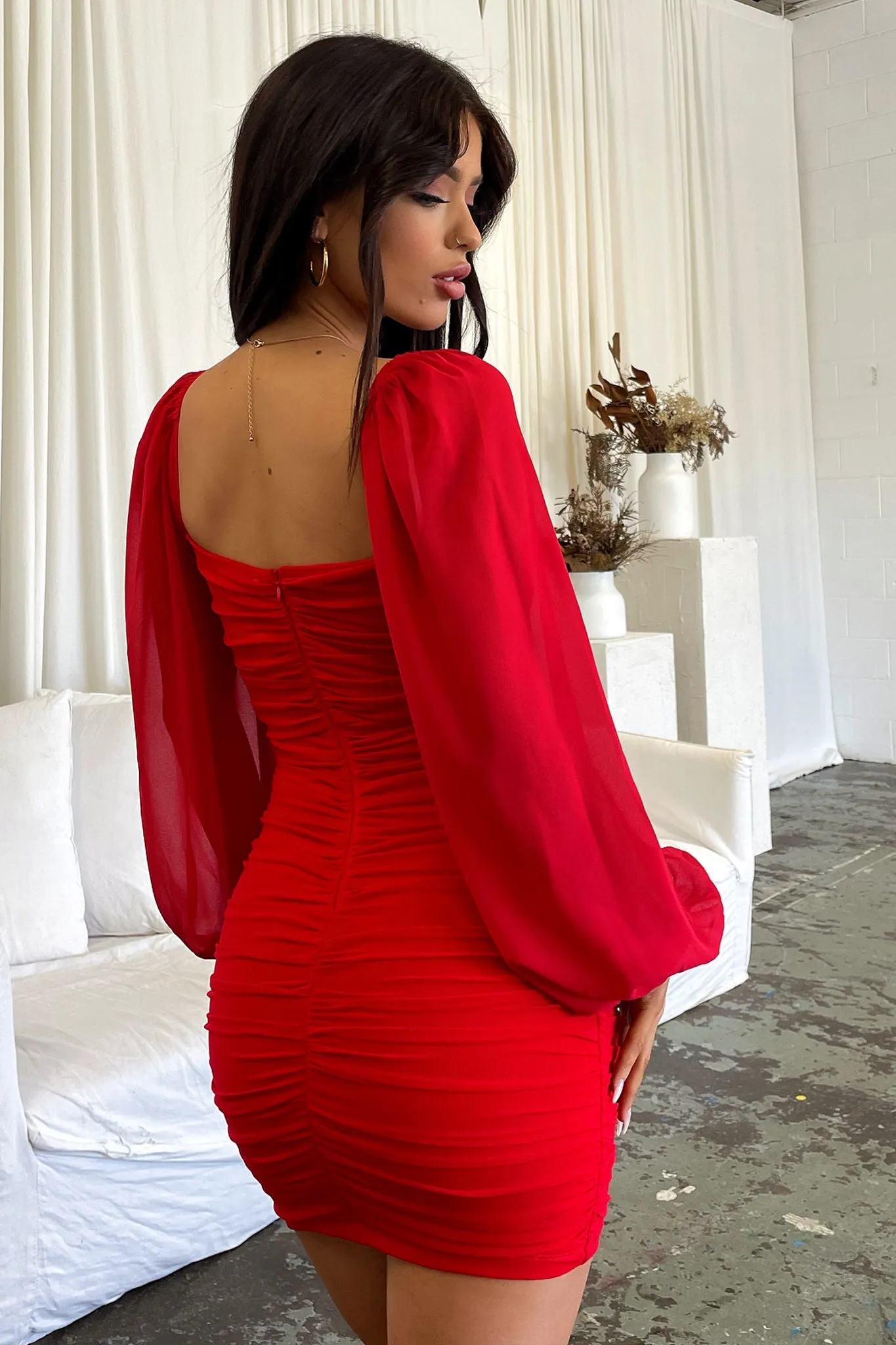 Octavia Dress - Red sold by Thats So Fetch product image thumbnail 5