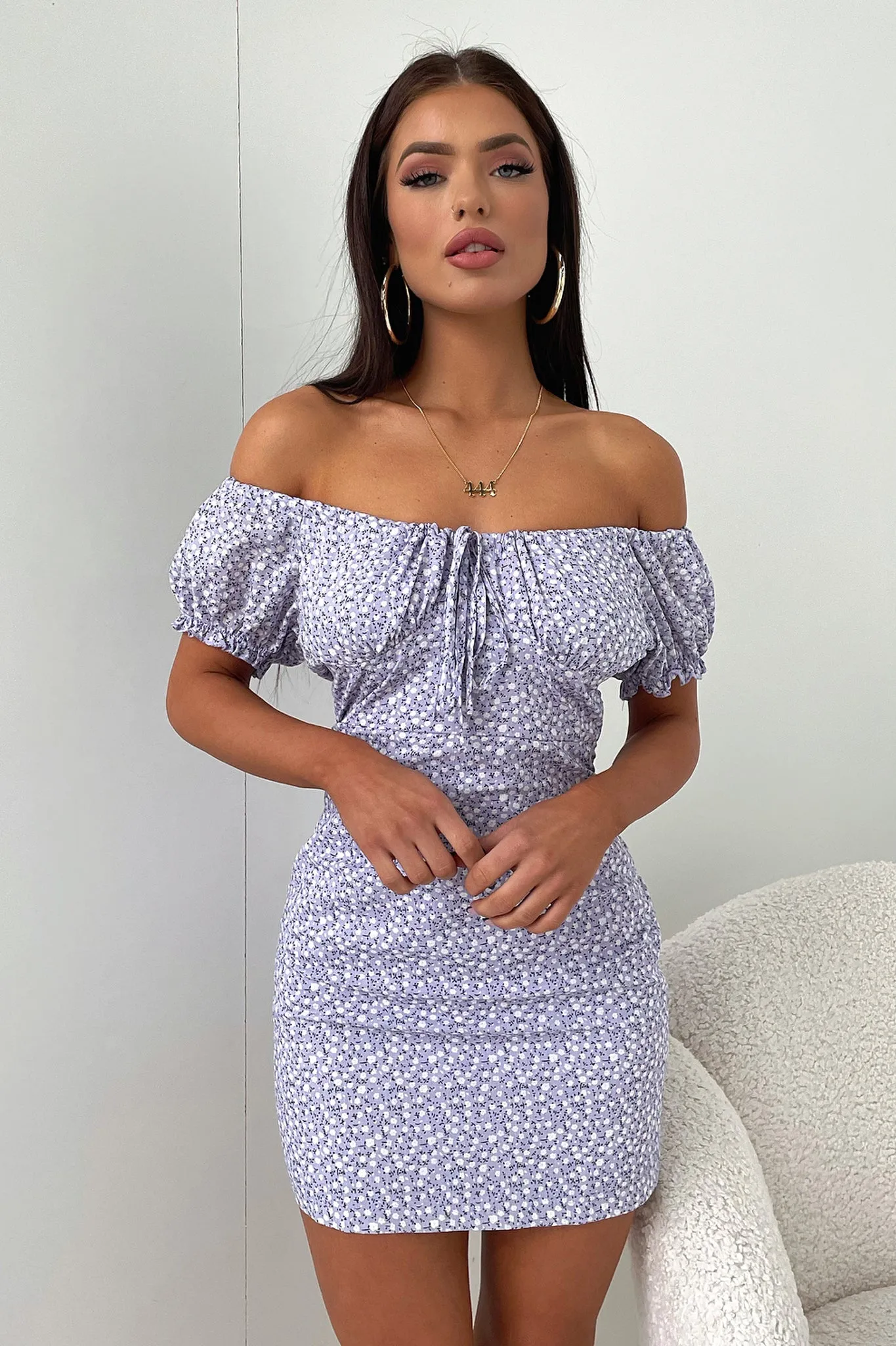 Alma Dress - Purple Floral sold by Thats So Fetch