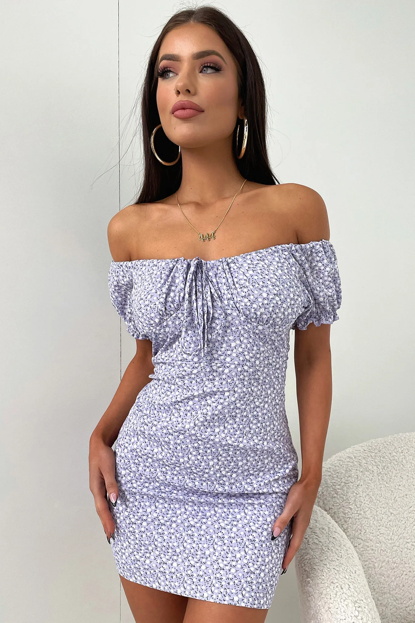 Alma Dress - Purple Floral sold by Thats So Fetch product image thumbnail 4