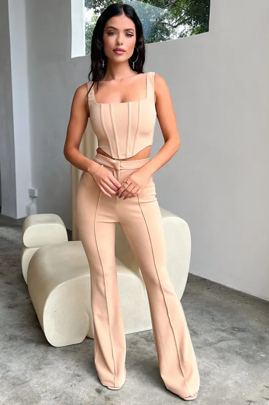 Token Flare Pants - Tan sold by Thats So Fetch