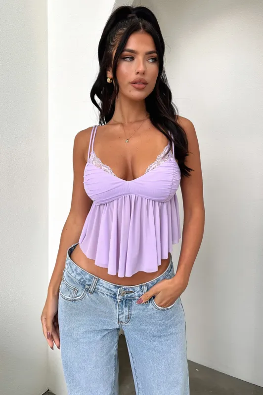 Alaria Crop - Lilac sold by Thats So Fetch