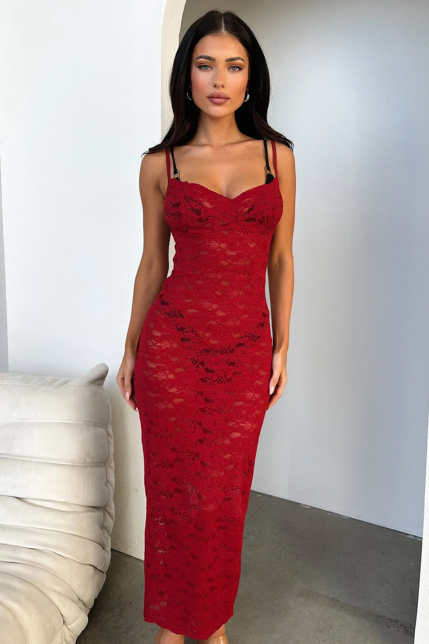 Destiny Midi Dress - Red sold by Thats So Fetch product image thumbnail 2