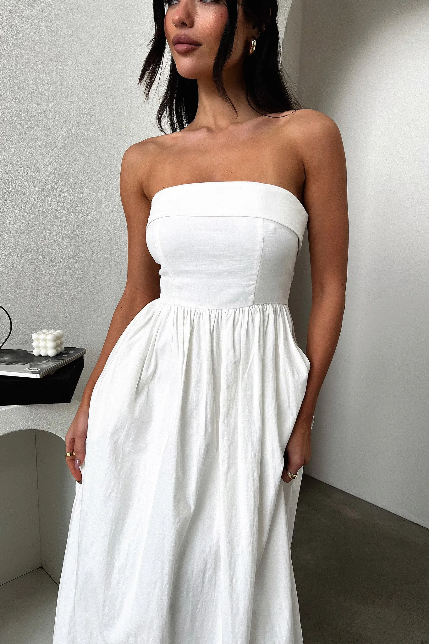 Cornell Maxi Dress - White sold by Thats So Fetch product image thumbnail 4