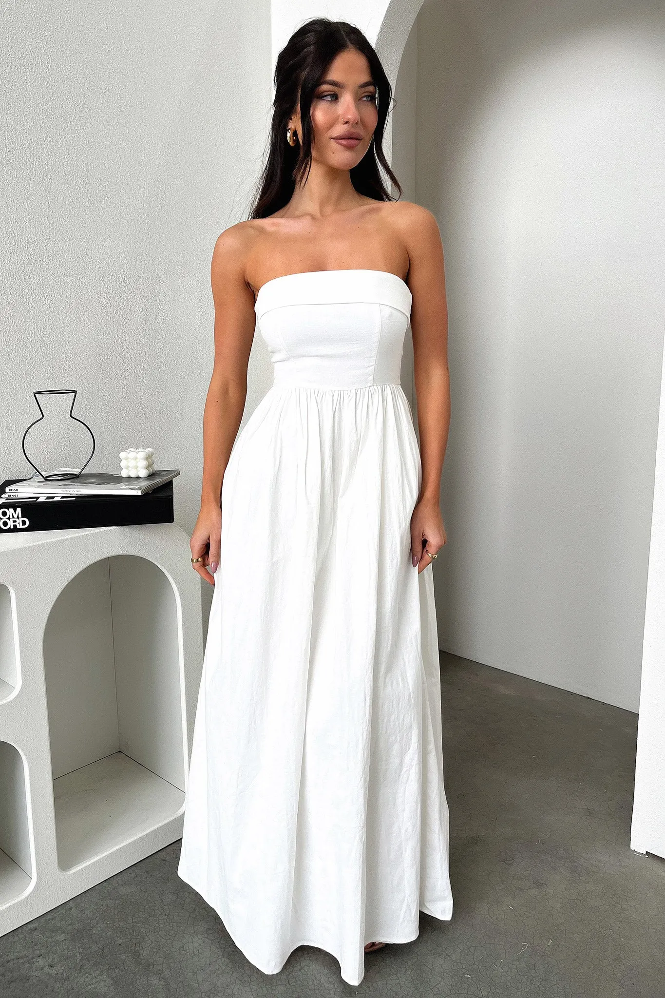 Cornell Maxi Dress - White sold by Thats So Fetch