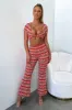 Motel Flare Pants - Red/Orange sold by Thats So Fetch