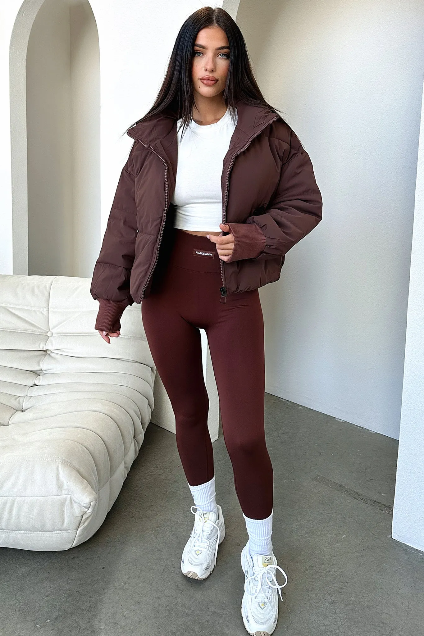 Ajax Puffer Jacket - Brown sold by Thats So Fetch product image thumbnail 5