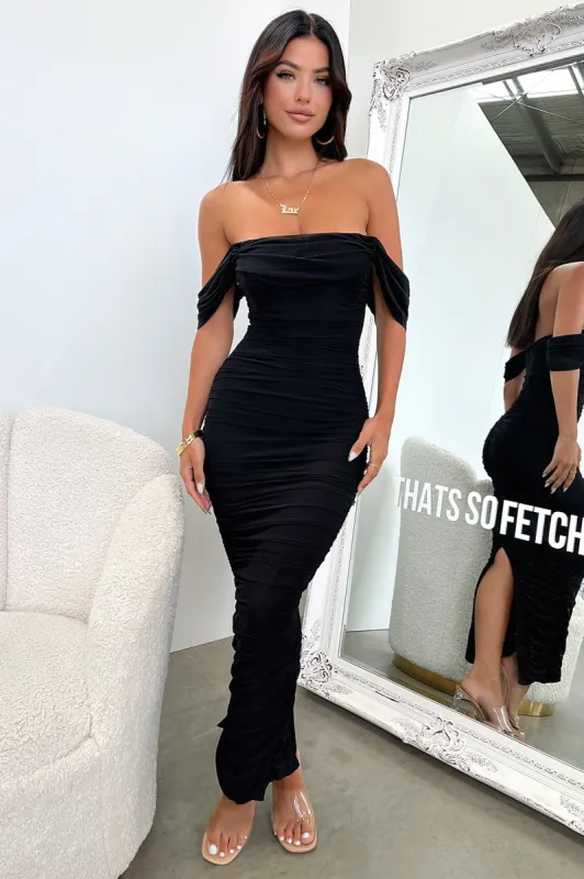 Lucinda Maxi Dress - Black sold by Thats So Fetch