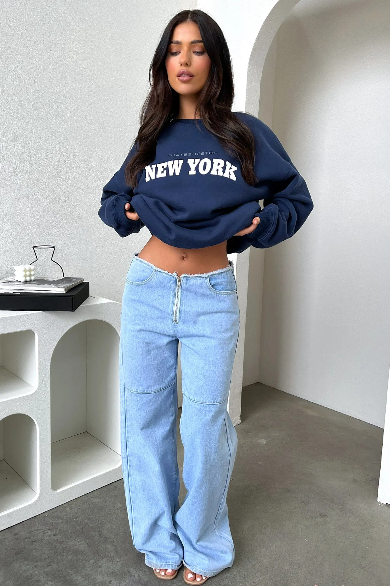 New York Crewneck - Navy sold by Thats So Fetch product image thumbnail 5