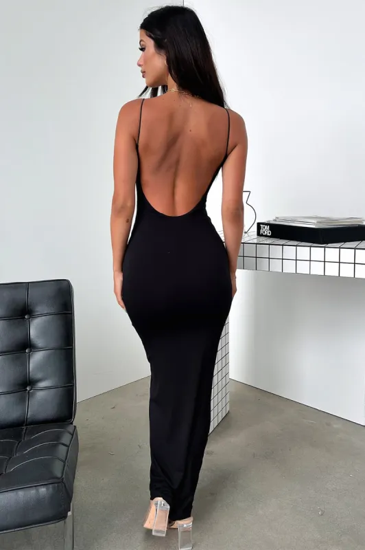 Monaco Maxi Dress - Black sold by Thats So Fetch