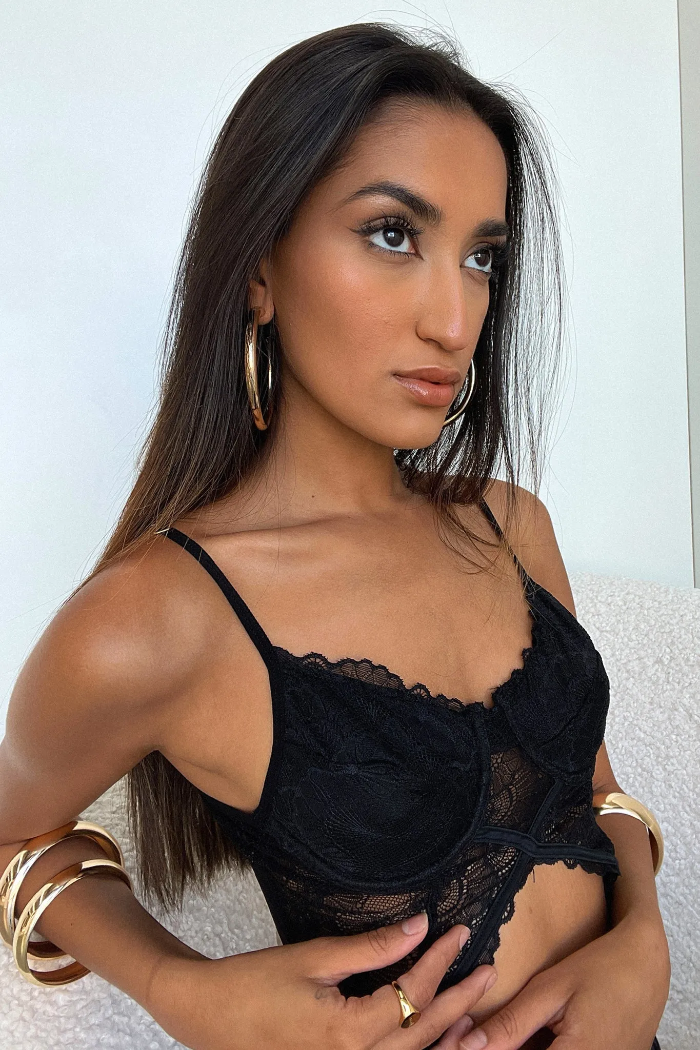 India Hoops - Gold sold by Thats So Fetch product image thumbnail 3