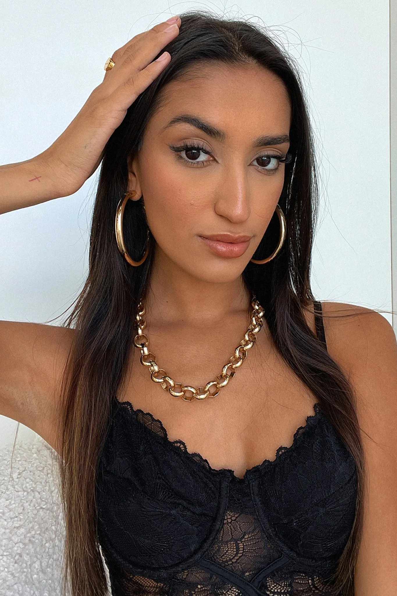 India Hoops - Gold sold by Thats So Fetch product image thumbnail 4