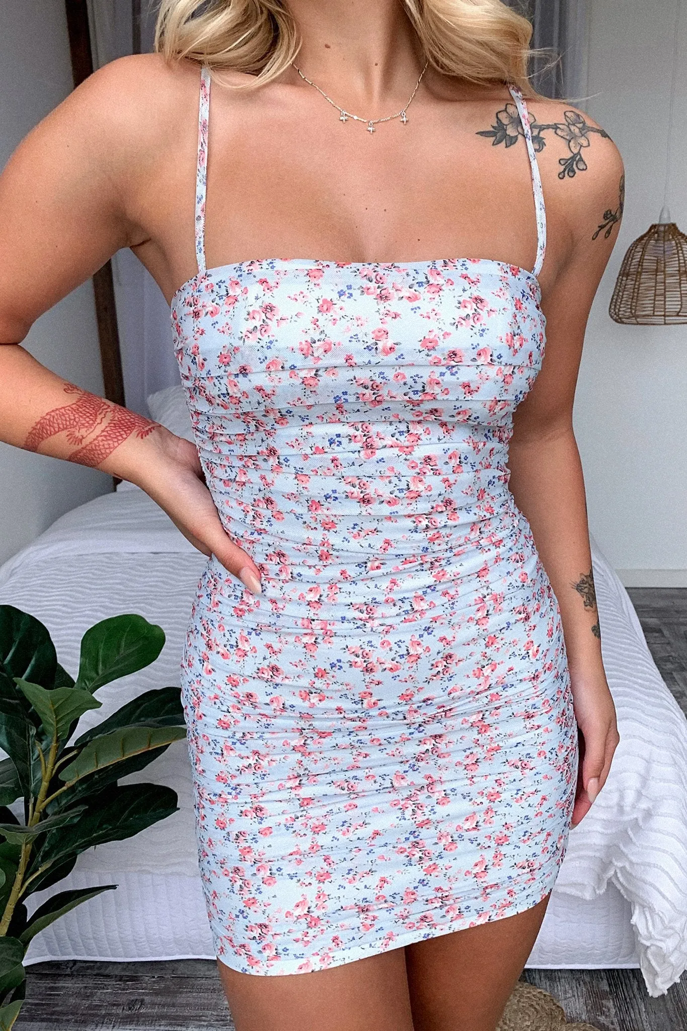 Zuhrah Dress - Blue Floral sold by Thats So Fetch product image thumbnail 2