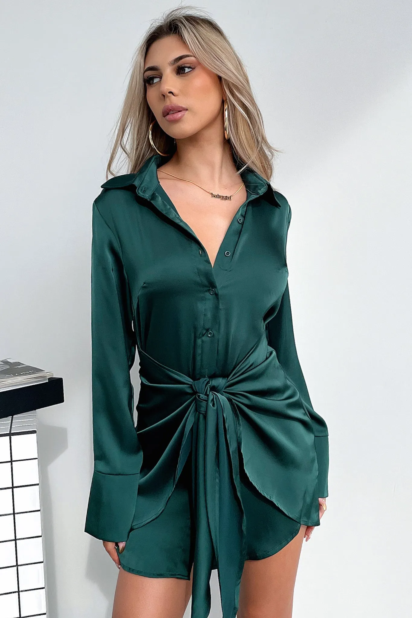 Alexa Dress - Emerald sold by Thats So Fetch product image thumbnail 2