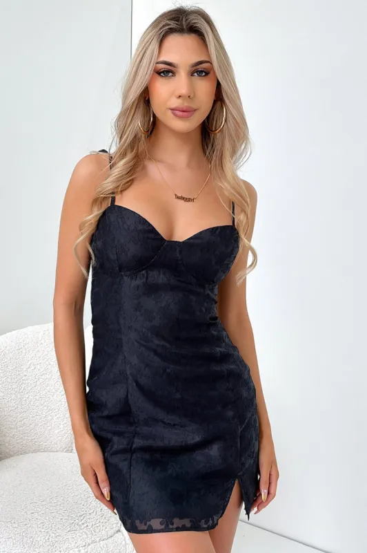 Easter Dress - Black Floral sold by Thats So Fetch