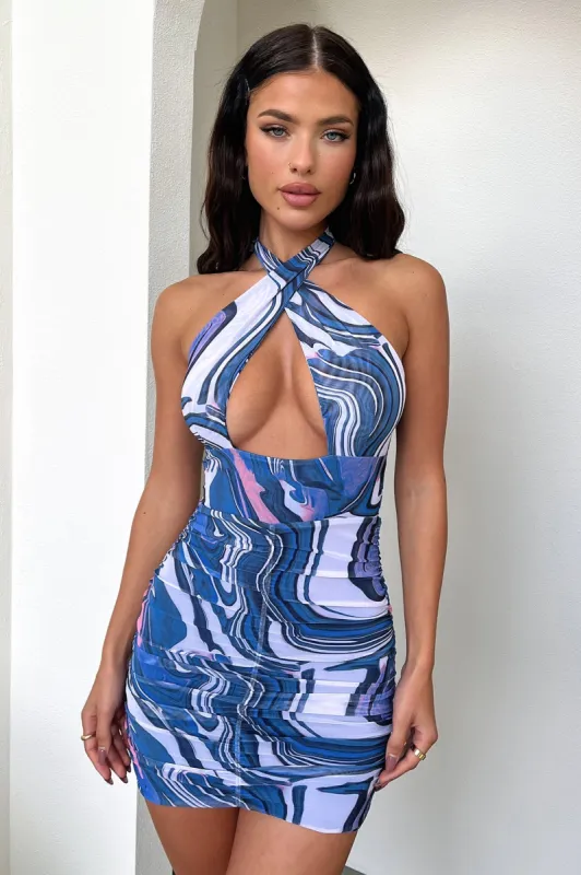 Sunny Dress - Blue Marble sold by Thats So Fetch