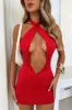 Eminy Halter Mini Dress - Red sold by Thats So Fetch