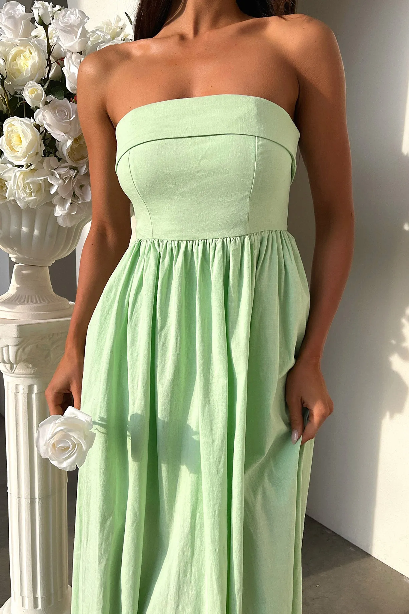 Cornell Maxi Dress - Sage sold by Thats So Fetch product image thumbnail 4