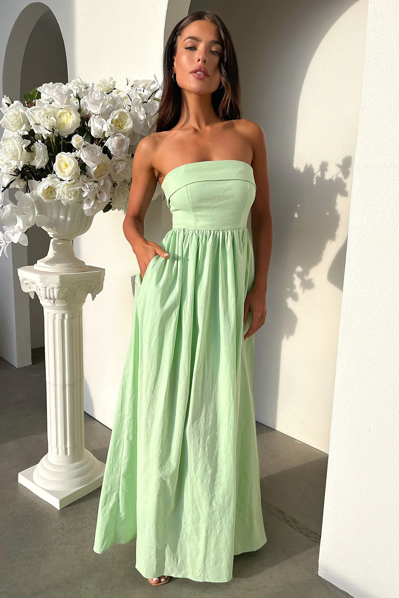 Cornell Maxi Dress - Sage sold by Thats So Fetch product image thumbnail 2