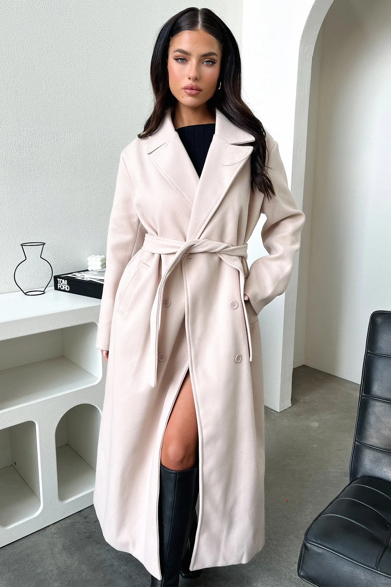 Odelia Coat - Nude sold by Thats So Fetch