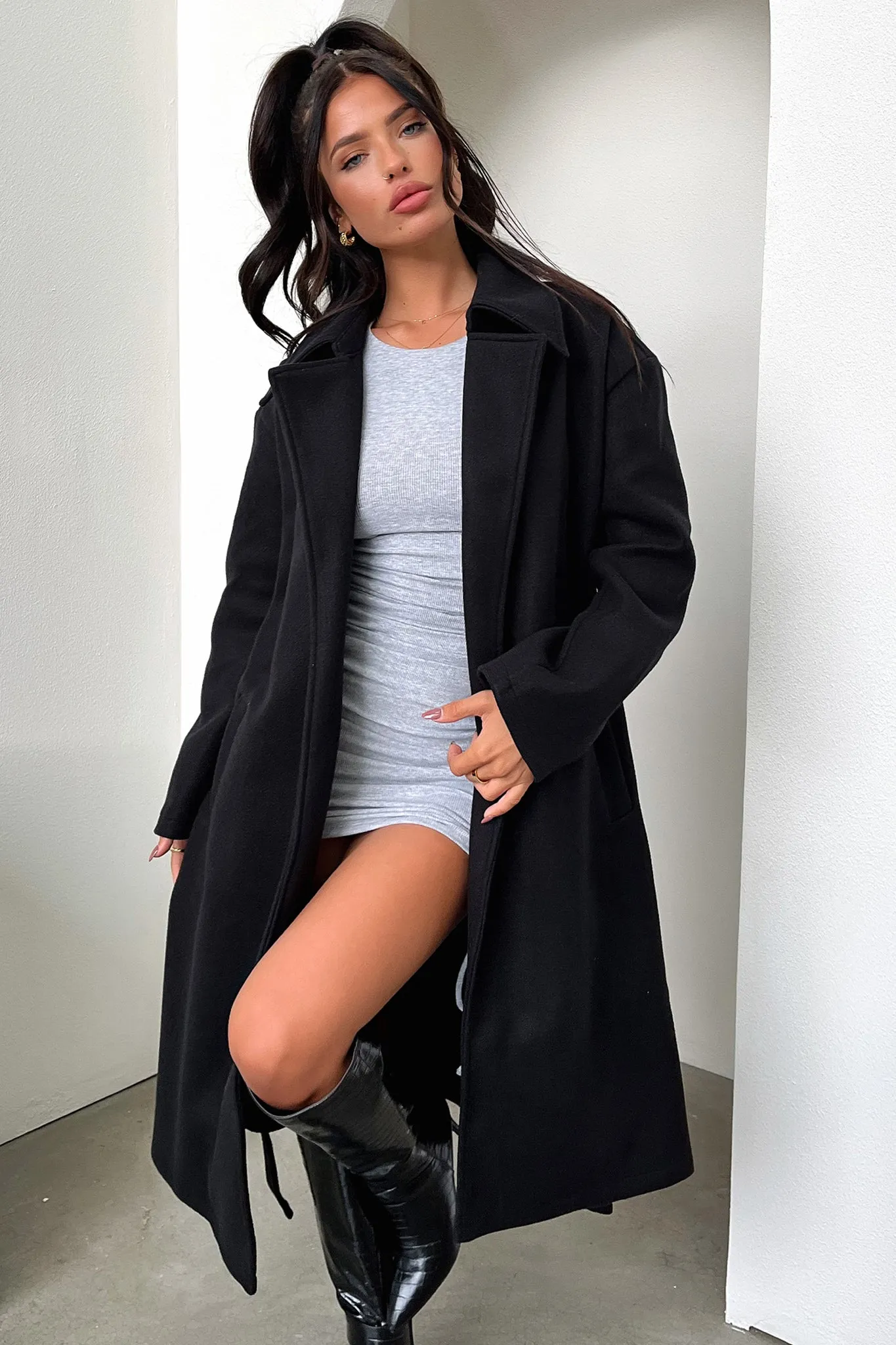 Francesca Coat - Black sold by Thats So Fetch