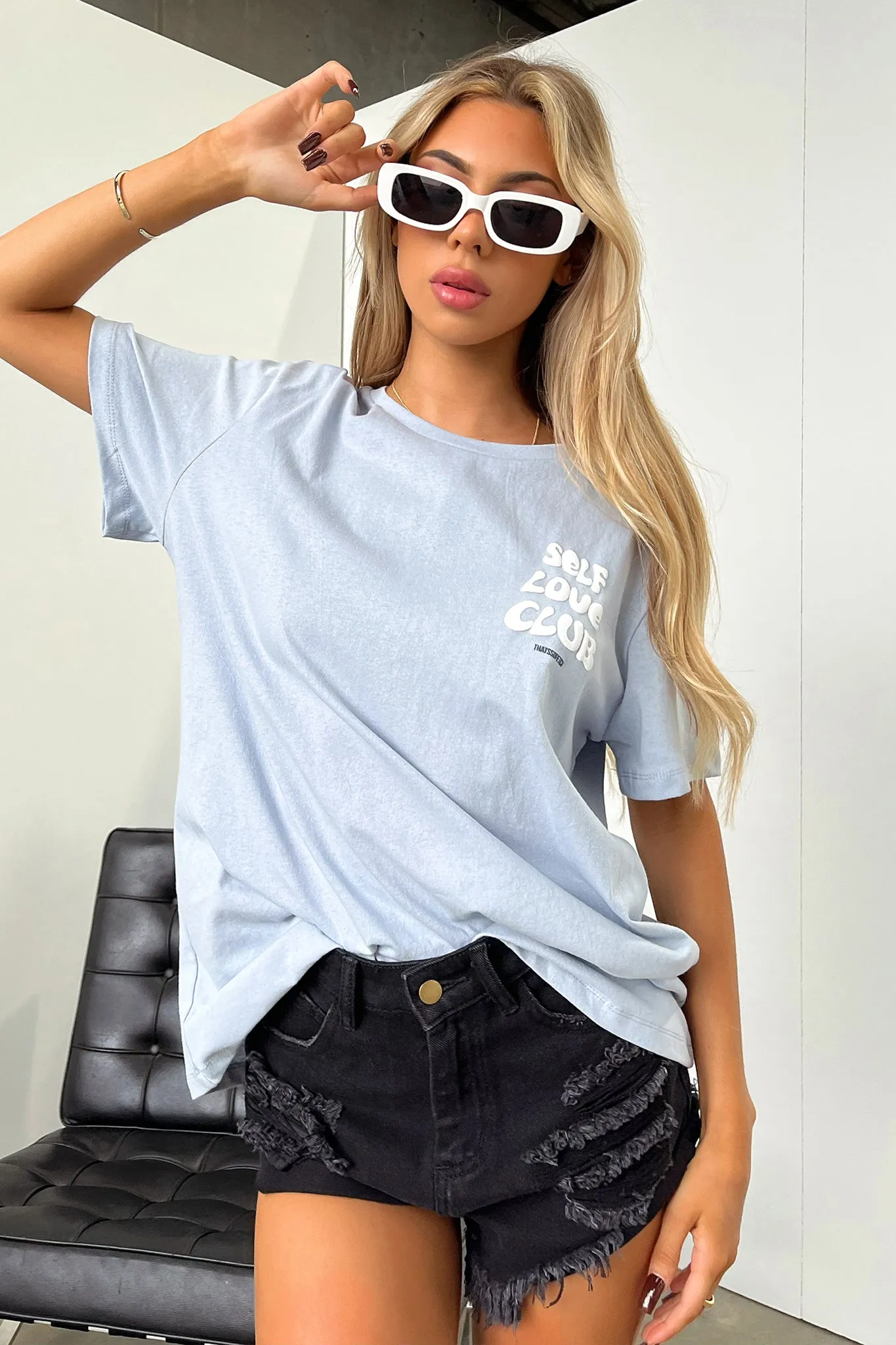 Self Love Tee - Blue sold by Thats So Fetch product image thumbnail 3