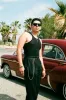 Black perforated vest / undershirt / tank (2pcs) sold by Scott Fraser Collection