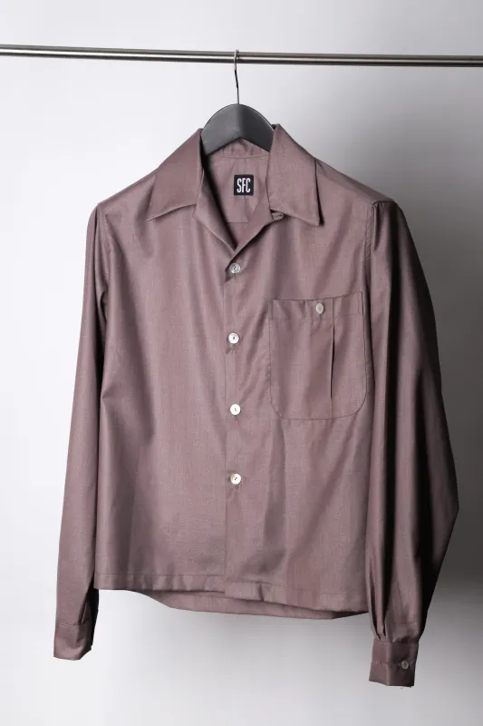 Muted lavender big pocket shirt overshirt sold by Scott Fraser Collection
