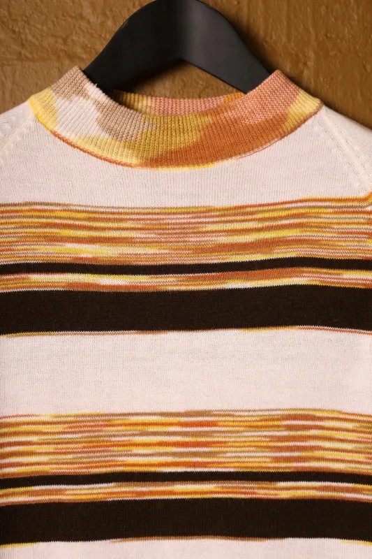 Acid Stripe Mock Neck Polo (XS/S) sold by Scott Fraser Collection