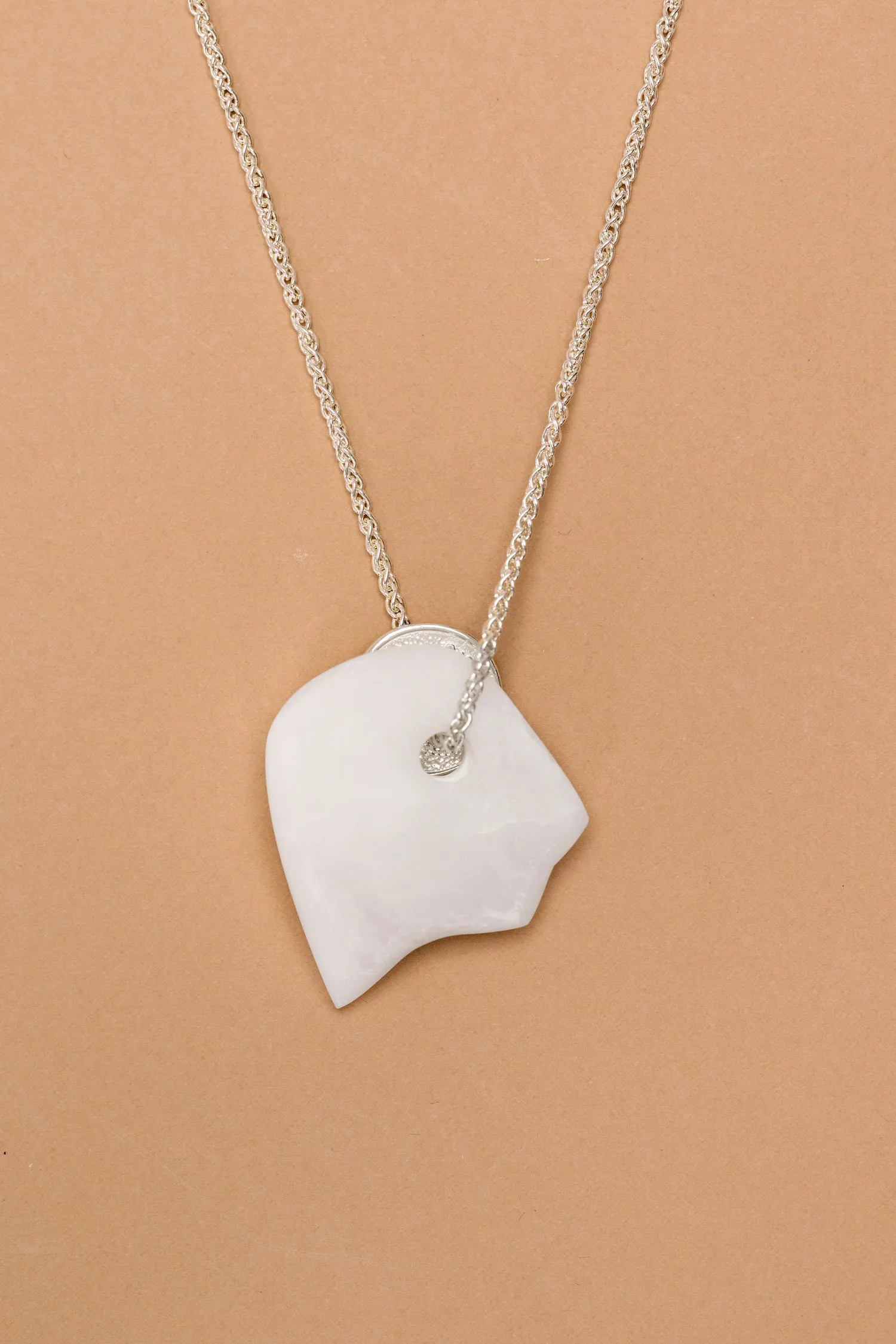 Silver Lucky Coin necklace with Stone pendant (A9) sold by Scott Fraser Collection product image thumbnail 2