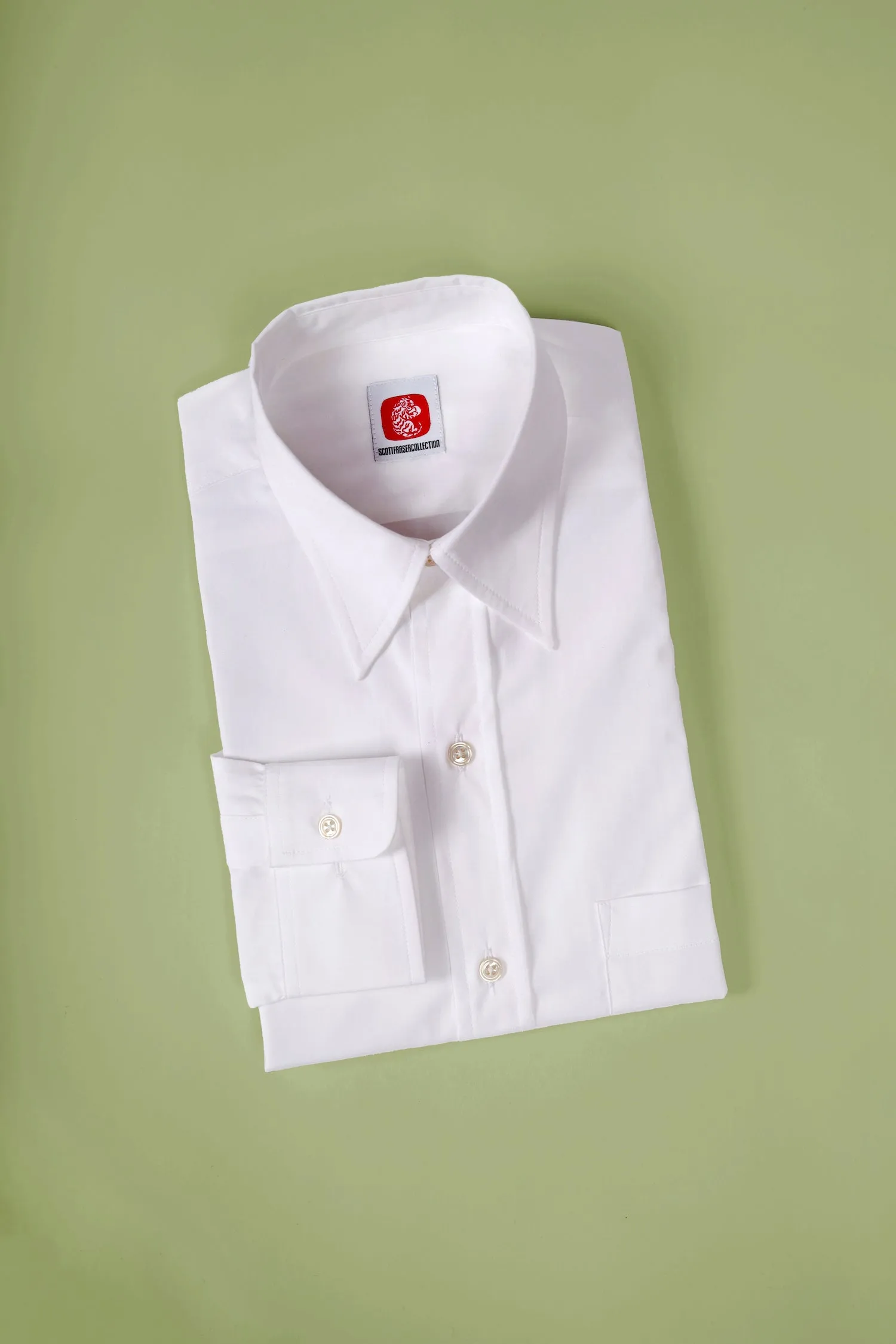 Fraser spearpoint dress shirt sold by Scott Fraser Collection