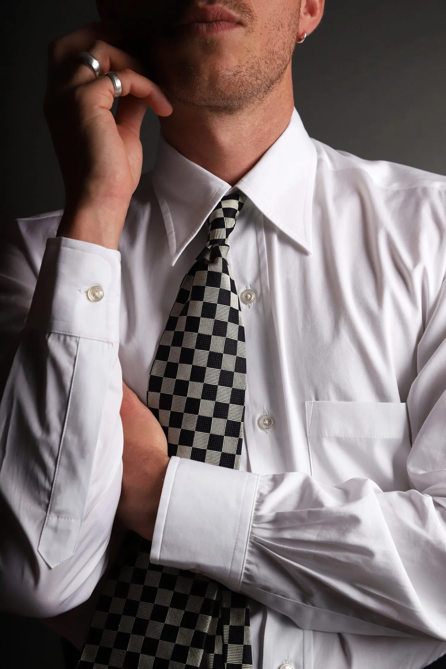 Fraser spearpoint dress shirt sold by Scott Fraser Collection product image thumbnail 2